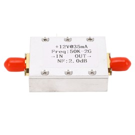 Broadband Amplifier 50K‑2GHZ LNA Amplifier Low Noise 31dB High Gain DC 9‑15V Accessory