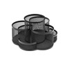 OSCO Black Wiremesh Rotating Desk Organiser | Rotating Pen Holder