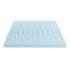 Mellow 4 Inch 5-Zone Memory Foam Mattress Topper, Cooling Gel