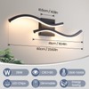 Vloitgol Black Bathroom Vanity Light Fixture, 26W 5CCT Dimmable Modern