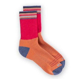 PISAC Women's Kaiya Crew Socks, Pink, Large