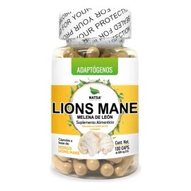 Melena De Leon Lions Mane 100 Cápsulas, Adaptógeno, Mejora tu Memoria, Concentración, Estado de Animo, Ayuda estimular el Sistema Nervioso, Refuerza t