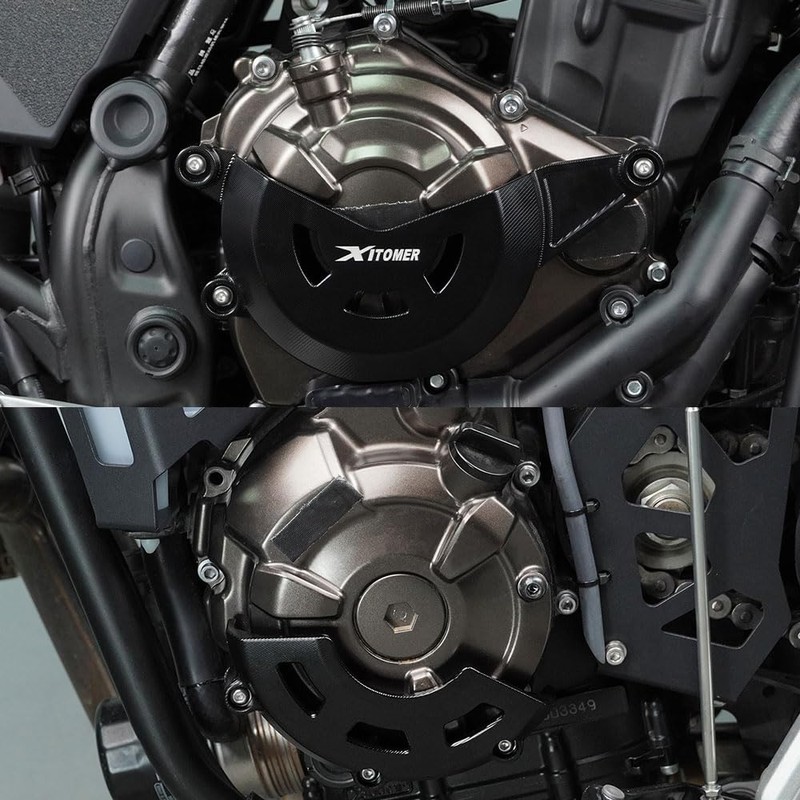 Xitomer Motorcycle Clutch +Engine Cover Guard, Fit for MT-07 FZ-07