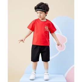 KISBINI Pantalones cortos de uniforme para niños, Azul Marino, 2 Años