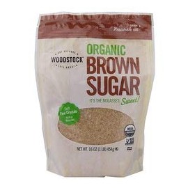 Woodstock Farms Organic Brown Sugar ( 12x16 OZ) ( Value Bulk Multi-pack)