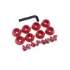 Ballistic Jester 814 Gloss Red Trim Short Bolt Cone Washer