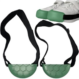 Children's Shoe Protector, Shoe Protector for Bobby Car, Shoe Covers, Adjustable Shoe Protection Covers, Non-Slip Shoe Toe Caps for Outdoor Activities, Leisure Shoes and Sports Shoes (Green)