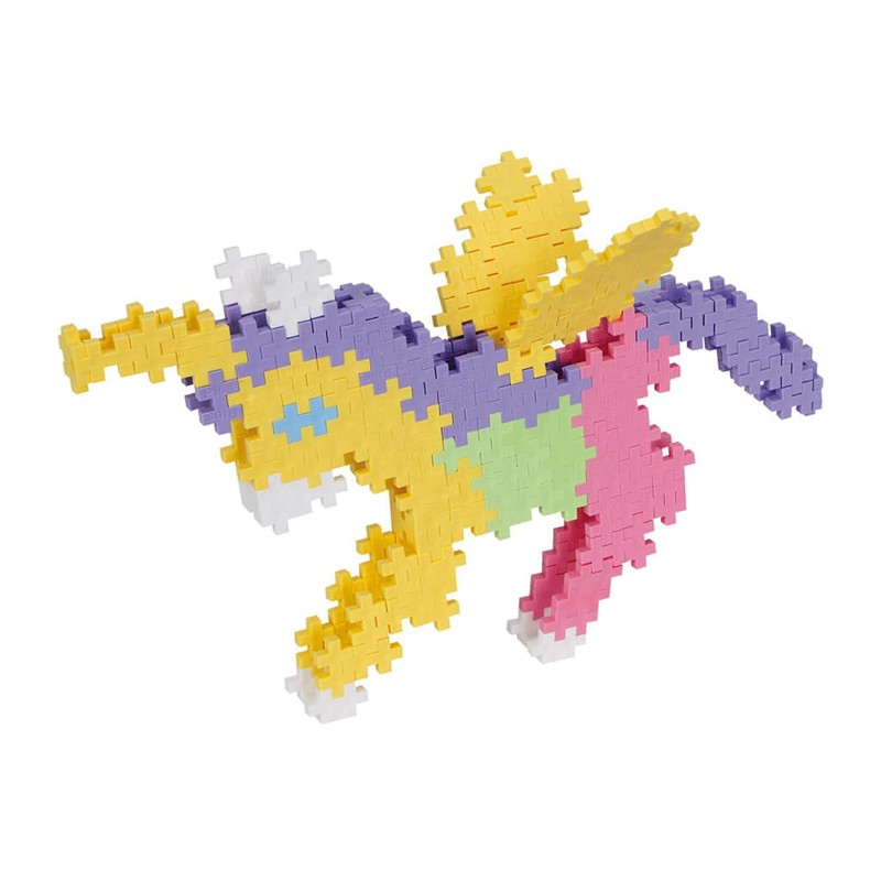 Plus-Plus Geniales Konstruktionsspielzeug, Pastel Märchenwelt, Mini Basic, 3-in-1 Bausteine-Set, 220