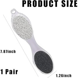 Fizzix 1Pcs Pumice Stone for Feet C 4-in-1 Pumice Stone Foot Care Tool for Removing Calluses, Dead Skin, and Exfoliating C Dual-Sided Pumice for Smooth, Soft Feet C Ideal for Pedicures, Foot Massages, and At