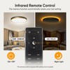 Lightania 15 Inch Flush Mount Ceiling Light with Remote Control