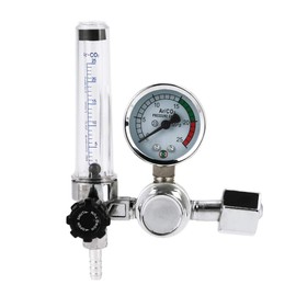 Argon Regulator with Flow Meter, 0-25MPA Mig Gas Bottle Regulator with Pressure Gauge Mig Welder Pressure Regulator, for TIG Argon Arc Welding Mig Welding Accessories G5/8