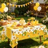 6 Pack Bee Tablecloth Happy Bee Day Table Cover Rectangle