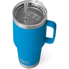YETI Rambler Straw Cup, 35 oz (1035 ml), Big Wave Blue