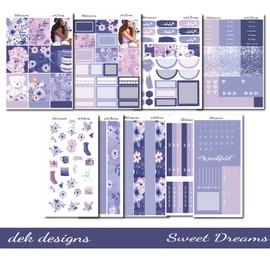 Life Planner Sticker Kit, Sweet Dreams 2023, over 150 stickers on premium matte