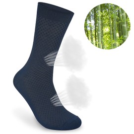 KOOOGEAR 6 Pairs Womens Ladies Bamboo Socks White Black Thin Walking Work Socks for Women 4-7 Odour Resistant Breathable Comfortable Business Casual Summer Socks