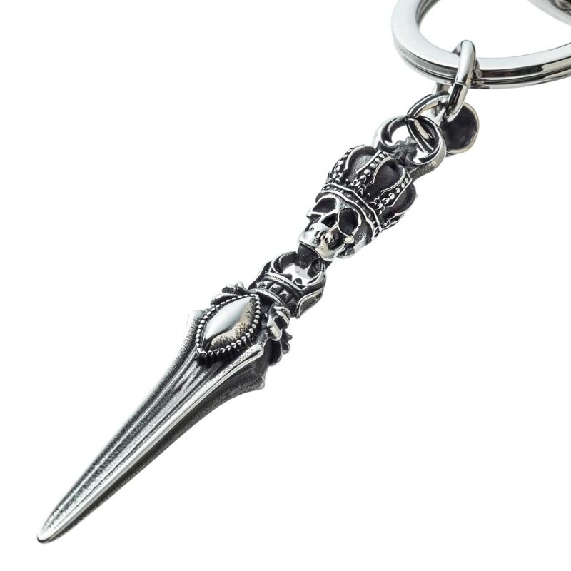 Artemis Kings Skull Crown Dagger Keychain AKK0005 Men's Women's Brand