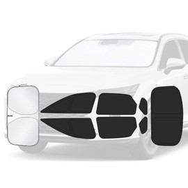 Car Window Shades for Lexus RX 2023-2025 Accessories - Full Set 8PCS Side Window Sunshades with Memory Frame & Blackout Fabric, Privacy UV Shield for Camping/Travel