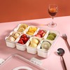 Bandesun Divided Serving Tray with Lid and Handle - Snackle