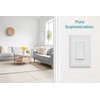 OKAWYC Single Decorator Light Switch Cover Belaire Beaded Metal Wall