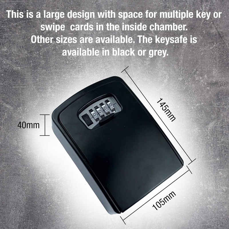 PALMAT - Key Safe for Keys - Secure Combination, Weatherproof