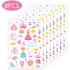 JoyAura Princess Temporary Tattoos for Kids - 8 Sheets 320