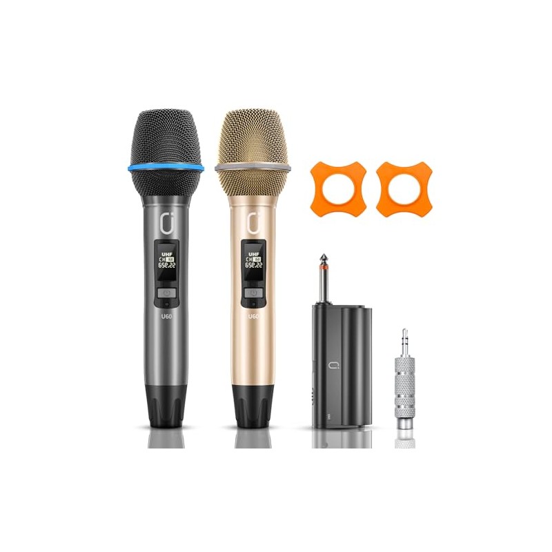 JYX: Sistema de Micrófonos Inalámbricos Handheld (2 Pack): Micrófonos Dinámicos
