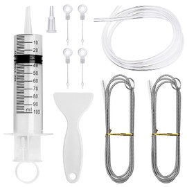 Refrigerator Drain Hole, Refrigerator Cleaning Tool Set, Refrigerator Drain Hole, Pipe Cleaning Spiral Brush for Household Cleaning Refrigerator, Kitchen, 9 Pieces