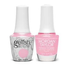 Gelish MINI & Morgan Taylor Spring Collection Now & Zen Duo - 15mL Gel & 15mL Lacquer Combo. Long-Lasting, High-Shine Nails. Easy Application, Chip-Resistant, Vibrant Color (Hugs And Blisses, 2pcs)