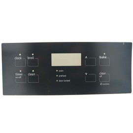 Supplying Demand 316419140 316419112 Range Black 8 Button Clock Overlay Replacement