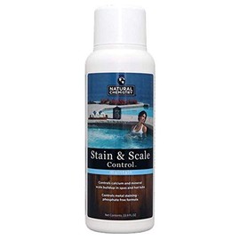 Natural Chemistry Stain & Scale Control for Pools, 32 oz, Controls Calcium, Mineral Scale Build Up and Metal Staining, Phosphate Free Formula