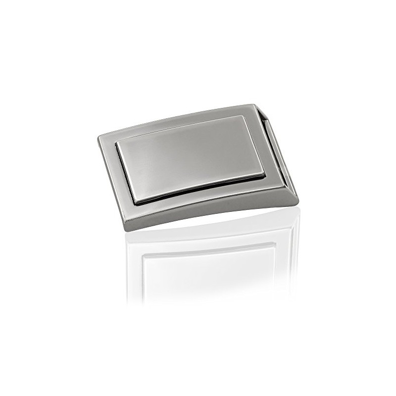 FREDERIC HERMANO Belt Buckle 30 mm Metal Silver Anthracite -
