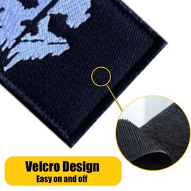 6 Pieces Patches Velcro Military Tactical Patches Velcro Funny Call of Duty Ghost Mask Airsoft Patch Velcro for Backpacks Tactical Clothing Sticker Badge