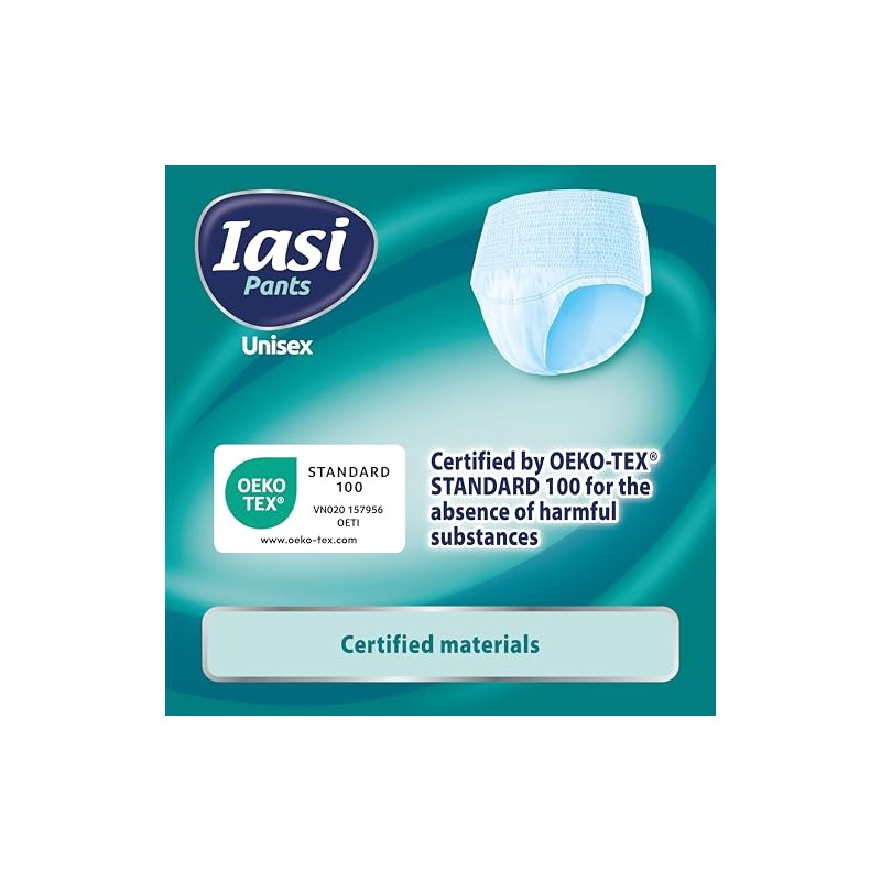 IASI Pack de 14 pantalones desechables unisex de alta protección,