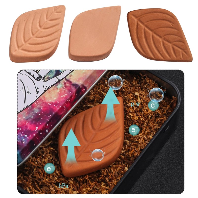 10Pcs Humidifier Sugar Saver Softener Leaf Clay Hydrostone Terracotta Humidifying