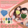 XDX KN95 Face Masks, 60PCS Individually Wrapped KN95 Pink Masks