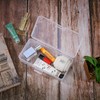 Multi-purpose Clear Plastic Organizer Storage case (18.5x9cm)/frequently sold out 2ea