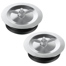 Dreyoo 2 Pcs 6 Inch End of Pipe Gripper Mechanical Plug, Steel Drain Pipe Cover with Galvanized Screw and Wing Nut for Outdoor Sewer Clean Out Drain