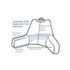 ComfortSpa Reading Pillow Replacement Cover for 19 inch Back Rest