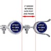 1-5/8" x 1-5/8" Chain Link Fence Gate Fork Latch -