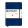 LEUCHTTURM1917 365949 Weekly Planner Medium (A5) 2023, 12 Months, Navy,