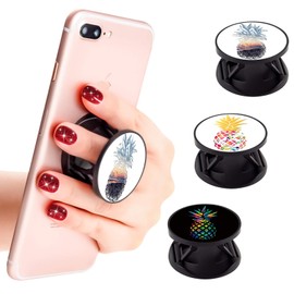 DaBuBu 3 Pack New Version Phone Holder Pineapple Grip Stand Finger Holder for Smartphone and Tablets
