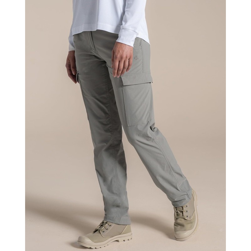 Craghoppers NosiLife RIF - Pantaloni Cargo Elasticizzati da Donna, Anti-Insetti,