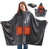 Cordless Wearable Heated Blanket with Hood,battery powered 10000mAh,38x67
