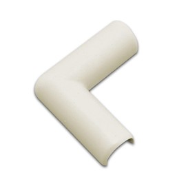 Wiremold Cable and Cord Management, Cordmate, Flat Elbow, Ivory, C6