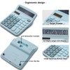 OFFIDIX Standard Function Desktop Calculator Dual Power Electronic Calculator 12