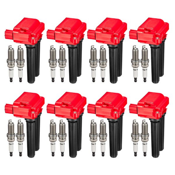 Unbranded 8X Ignition Coils+Spark Plugs fit Dodge Charger Chrysler RAM