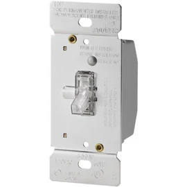 EATON Wiring TI306L-K 600-Watt 120-Volt Single-Pole/3-way Lighted Incandescent/Halogen Toggle Dimmer with Non-Preset