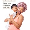 Satin and Silk Sleeping Bonnet for Women, Ideal for Curly