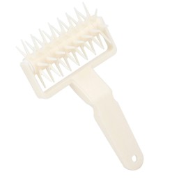Pastry Lattice Roller Cutter,Pastry Roller with Spikes Pizza Docking Tool,Pizza Dough Docker,Dough Pizza Pastry Crimper with Non Slip Handle,Needle Roller Pizza Puncher Pizza Bread Pin Puncher
