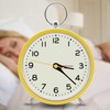 Rohome Silent Table Analog Alarm Clock No Ticking Battery Operated